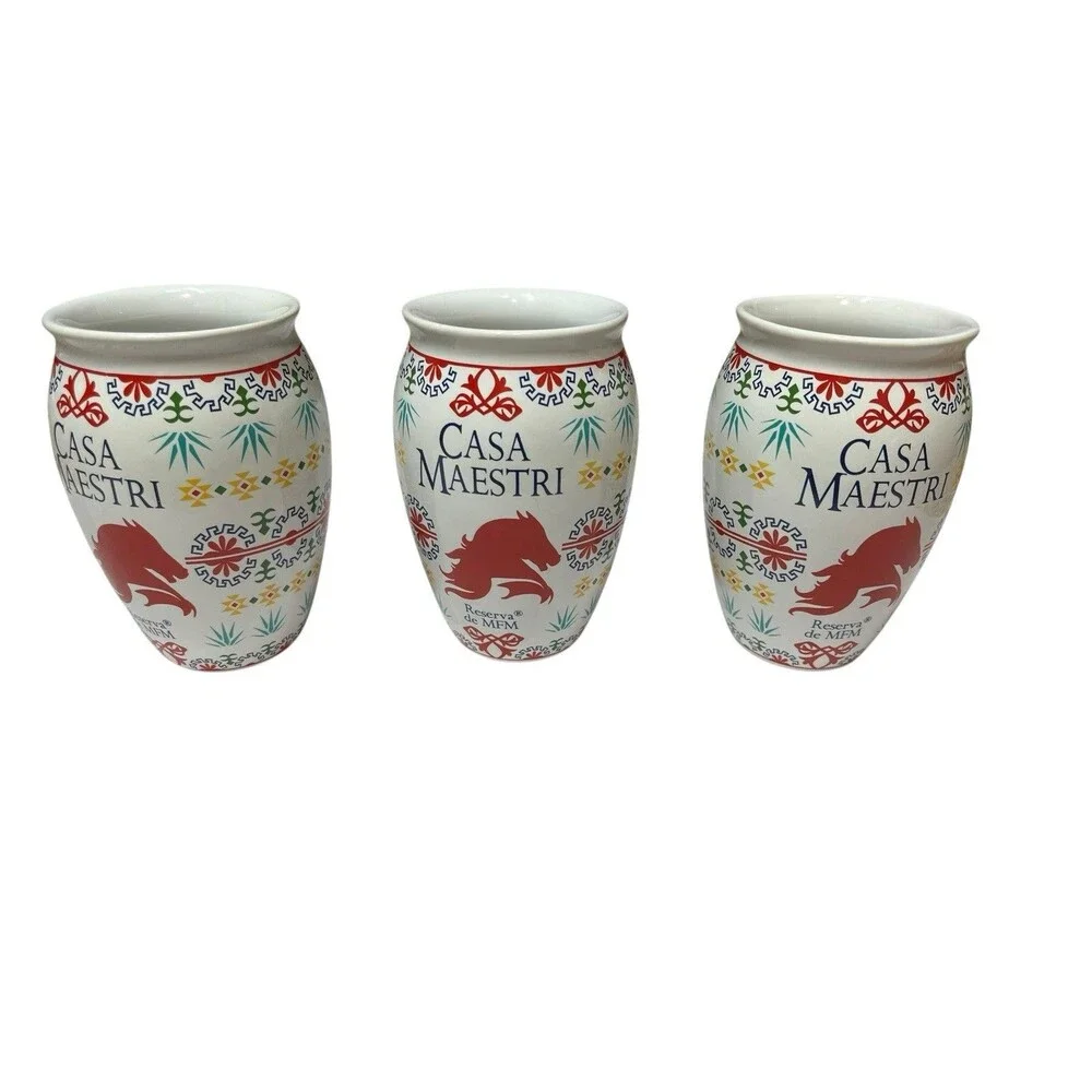 3 Casa Maestri Day of the Dead  Shot Glasses Disney Treasure Plaza de Coco